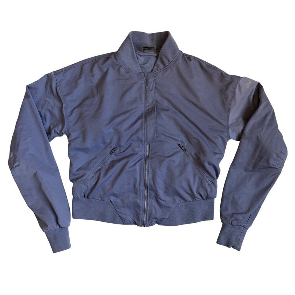 Gymshark Lo Bomber Jacket (Steel Blue) - Extra Small
